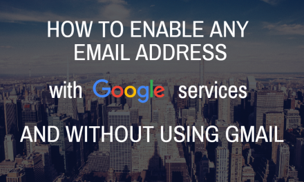 How to enable any email address with Google Services (without using Gmail)