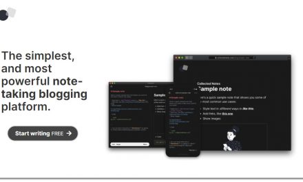 Collected Notes, an innovative notes taking online service that enables you to blog